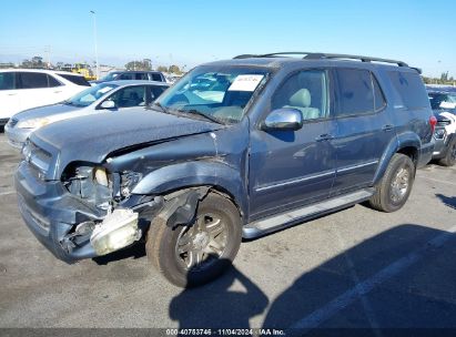 2007 TOYOTA SEQUOIA LIMITED V8 Dark Blue  Gasoline 5TDZT38A77S288667 photo #3