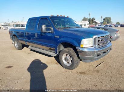 2002 FORD F-250 Blue  Diesel 1FTNW21F22EC56505 photo #1