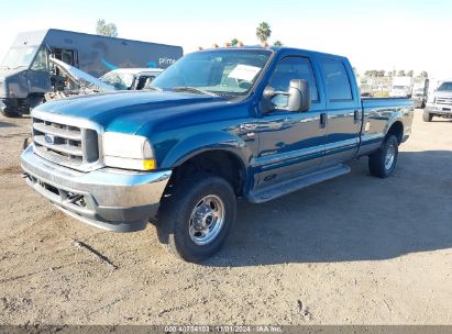 2002 FORD F-250 Blue  Diesel 1FTNW21F22EC56505 photo #3