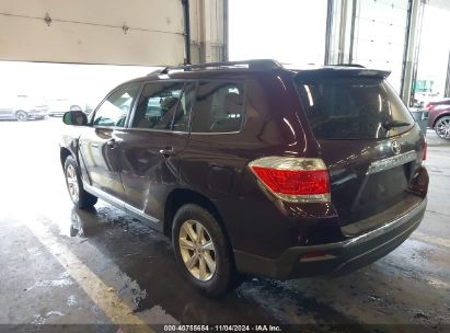 2011 TOYOTA HIGHLANDER SE V6 Red  Gasoline 5TDBK3EH2BS053320 photo #4