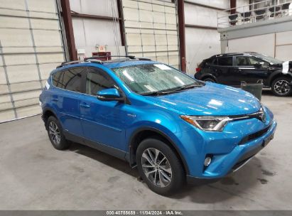 2017 TOYOTA RAV4 HV LE/XLE Blue  Hybrid JTMRJREV0HD143936 photo #1