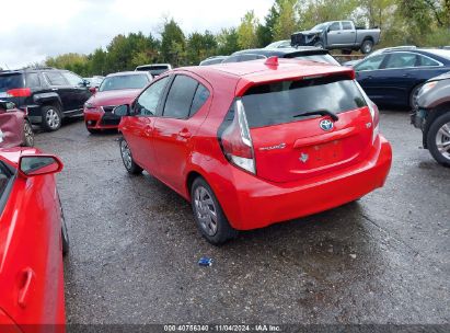 2015 TOYOTA PRIUS C TWO Red  Hybrid JTDKDTB32F1579677 photo #4