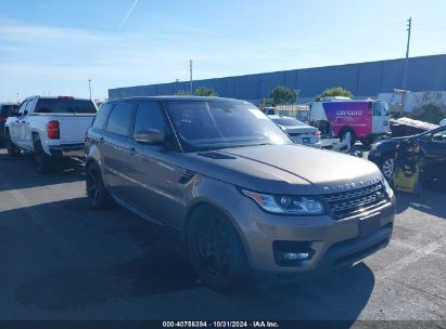 2016 LAND ROVER RANGE ROVER SPORT 3.0L V6 SUPERCHARGED SE Gray  Gasoline SALWG2VF6GA566692 photo #1