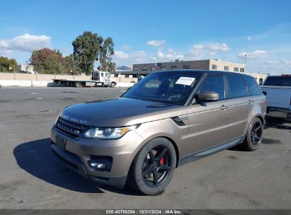 2016 LAND ROVER RANGE ROVER SPORT 3.0L V6 SUPERCHARGED SE Gray  Gasoline SALWG2VF6GA566692 photo #3