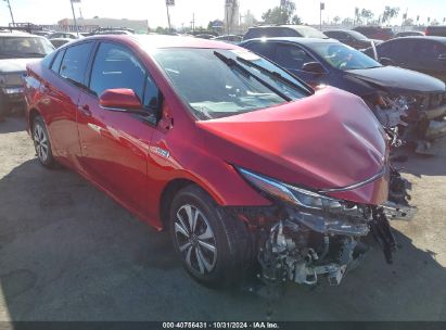 2017 TOYOTA PRIUS PRIME PREMIUM Red  Hybrid JTDKARFP4H3035598 photo #1