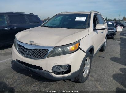 2012 KIA SORENTO LX Cream  Gasoline 5XYKT4A66CG214676 photo #3