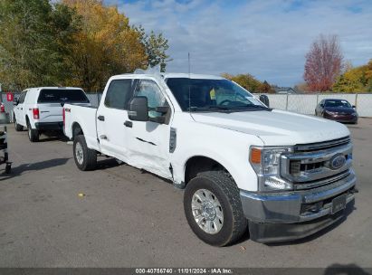 2022 FORD F-250 XLT White  Gasoline 1FT7W2B66NEC95531 photo #1