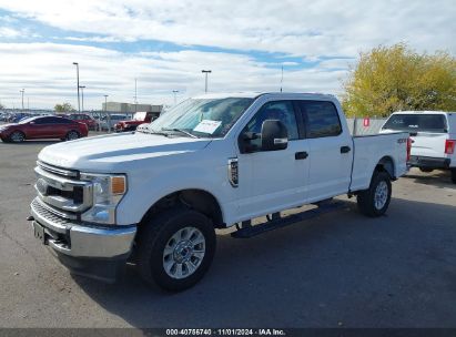 2022 FORD F-250 XLT White  Gasoline 1FT7W2B66NEC95531 photo #3