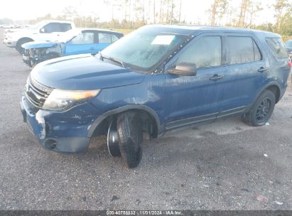 2013 FORD UTILITY POLICE INTERCEPTOR Blue  Gasoline 1FM5K8AR9DGA38573 photo #3