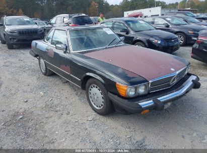 1988 MERCEDES-BENZ 560 SL Black  Gasoline WDBBA48D7JA080119 photo #1