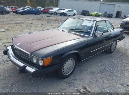 1988 MERCEDES-BENZ 560 SL Black  Gasoline WDBBA48D7JA080119 photo #3