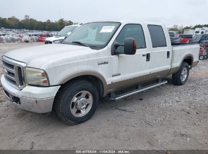 2005 FORD F-250 LARIAT/XL/XLT White  Diesel 1FTSW20P85EA59324 photo #3