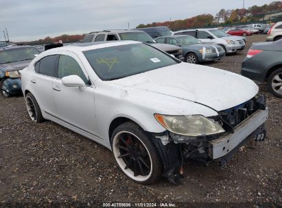 2008 LEXUS LS 460 White  Gasoline JTHBL46FX85059914 photo #1