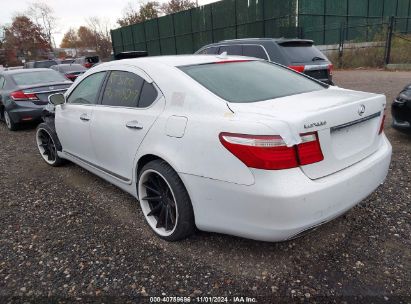 2008 LEXUS LS 460 White  Gasoline JTHBL46FX85059914 photo #4