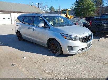 2016 KIA SEDONA LX Silver  Gasoline KNDMB5C11G6124444 photo #1