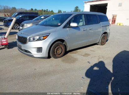 2016 KIA SEDONA LX Silver  Gasoline KNDMB5C11G6124444 photo #3