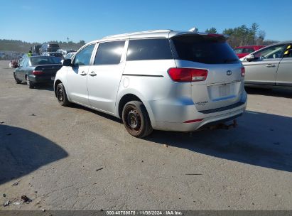 2016 KIA SEDONA LX Silver  Gasoline KNDMB5C11G6124444 photo #4