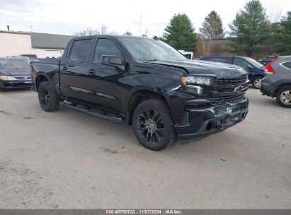 2022 CHEVROLET SILVERADO 1500 LTD 4WD  SHORT BED RST Black  Gasoline 1GCUYEED0NZ153337 photo #1