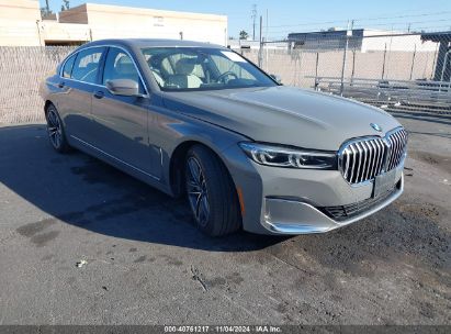 2022 BMW 750 I XDRIVE Gray  Gasoline WBA7U2C0XNCJ17792 photo #1