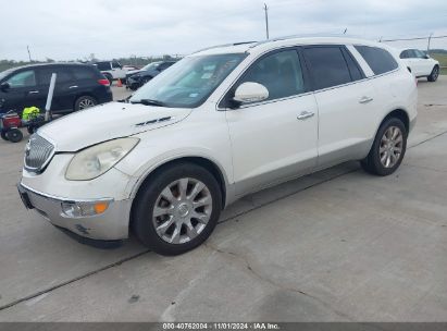 2012 BUICK ENCLAVE PREMIUM White  Gasoline 5GAKRDED2CJ187520 photo #3