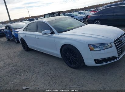 2016 AUDI A8 L 3.0T White  Gasoline WAU34AFD6GN014139 photo #1