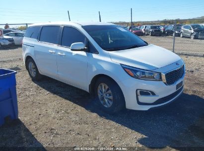 2019 KIA SEDONA LX White  Gasoline KNDMB5C17K6571496 photo #1