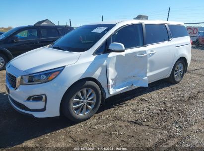 2019 KIA SEDONA LX White  Gasoline KNDMB5C17K6571496 photo #3