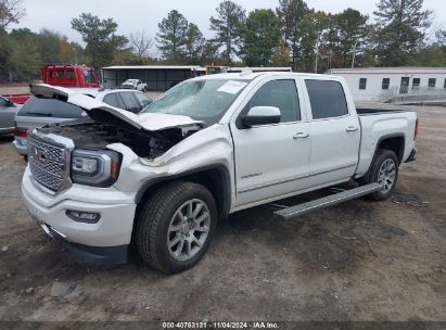 2018 GMC SIERRA 1500 DENALI White  Gasoline 3GTU2PEC7JG362248 photo #3