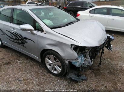 2010 LEXUS HS 250H Silver sedan 4d hybrid engine JTHBB1BA1A2036699 photo #1