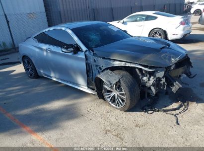 2018 INFINITI Q60 3.0T LUXE Gray  Gasoline JN1EV7EK6JM341328 photo #1