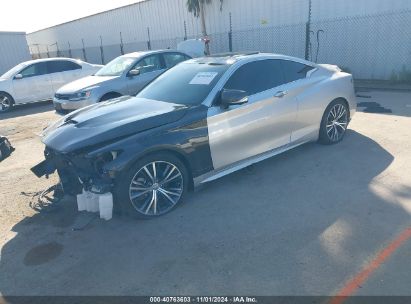 2018 INFINITI Q60 3.0T LUXE Gray  Gasoline JN1EV7EK6JM341328 photo #3