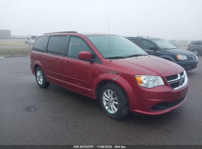 2014 DODGE GRAND CARAVAN SXT Red  Flexible Fuel 2C4RDGCG8ER321259 photo #1