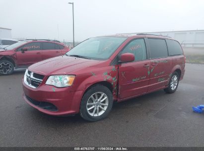 2014 DODGE GRAND CARAVAN SXT Red  Flexible Fuel 2C4RDGCG8ER321259 photo #3