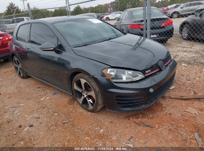 2016 VOLKSWAGEN GOLF GTI S 2-DOOR Gray  Gasoline 3VWYT7AU9GM038822 photo #1