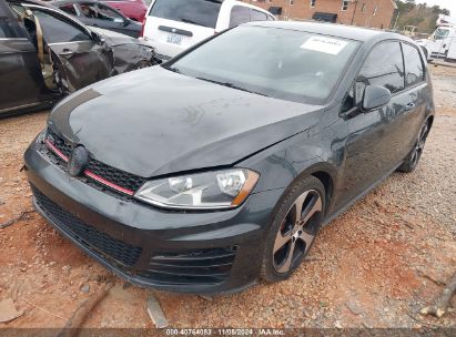 2016 VOLKSWAGEN GOLF GTI S 2-DOOR Gray  Gasoline 3VWYT7AU9GM038822 photo #3