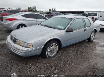 1992 MERCURY COUGAR LS Blue  Gasoline 1MEPM6045NH644383 photo #3