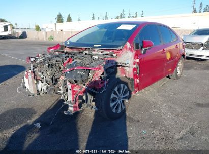 2022 TOYOTA COROLLA HYBRID LE Red  Hybrid JTDEAMDE8NJ045060 photo #3