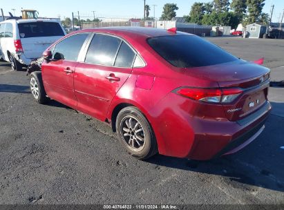 2022 TOYOTA COROLLA HYBRID LE Red  Hybrid JTDEAMDE8NJ045060 photo #4