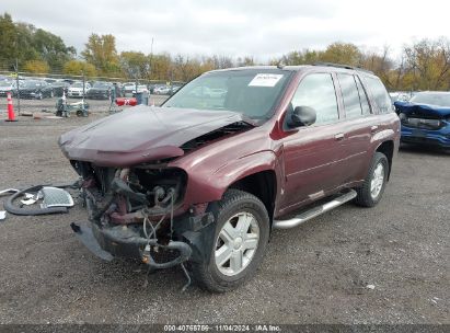 2007 CHEVROLET TRAILBLAZER LT Burgundy  Gasoline 1GNDT13S572195823 photo #3