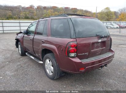 2007 CHEVROLET TRAILBLAZER LT Burgundy  Gasoline 1GNDT13S572195823 photo #4