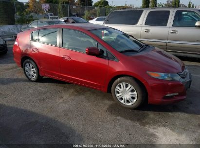 2010 HONDA INSIGHT LX Burgundy  Hybrid JHMZE2H51AS031282 photo #1