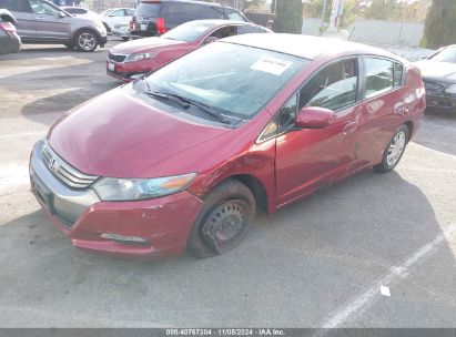 2010 HONDA INSIGHT LX Burgundy  Hybrid JHMZE2H51AS031282 photo #3