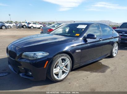 2014 BMW 535I Dark Blue  Gasoline WBA5B1C55ED483849 photo #3