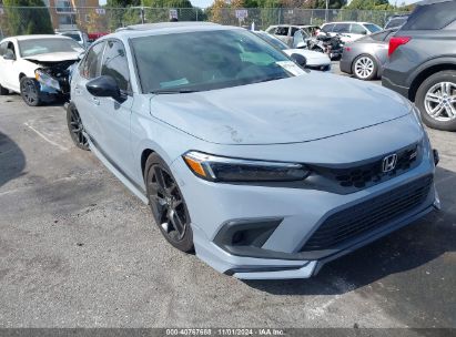 2022 HONDA CIVIC SI SEDAN Gray  Gasoline 2HGFE1E50NH471141 photo #1