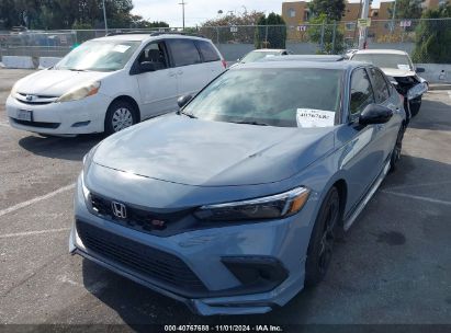 2022 HONDA CIVIC SI SEDAN Gray  Gasoline 2HGFE1E50NH471141 photo #3