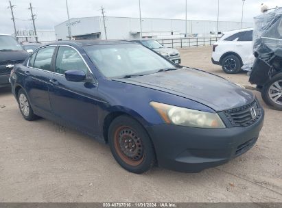 2010 HONDA ACCORD 2.4 LX Blue  Gasoline 1HGCP2F35AA076896 photo #1