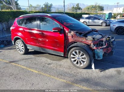 2017 FORD ESCAPE TITANIUM Red  Gasoline 1FMCU0J99HUB15954 photo #1