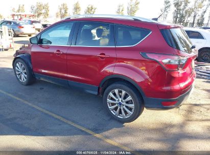 2017 FORD ESCAPE TITANIUM Red  Gasoline 1FMCU0J99HUB15954 photo #4