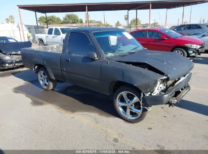 1991 TOYOTA PICKUP 1/2 TON SHORT WHEELBASE Black  Gasoline JT4RN81A6M0076939 photo #1