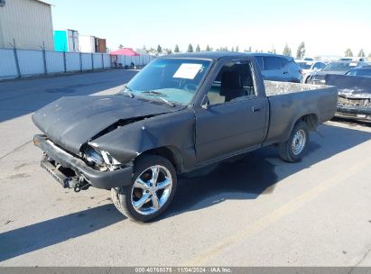 1991 TOYOTA PICKUP 1/2 TON SHORT WHEELBASE Black  Gasoline JT4RN81A6M0076939 photo #3